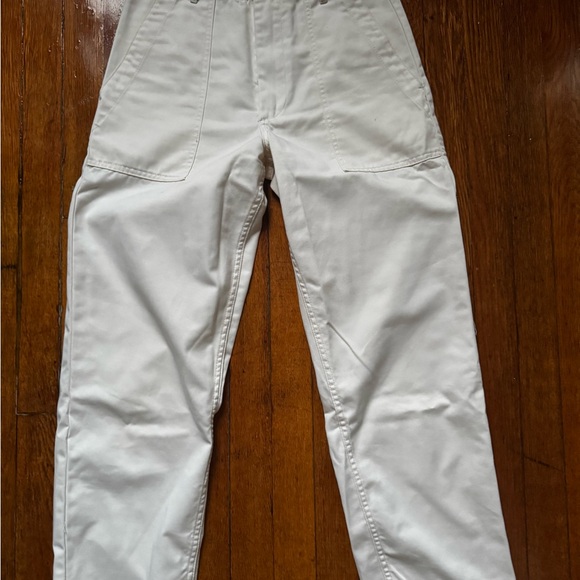 Stylish Cream Cropped Pants - Picture 4 of 6